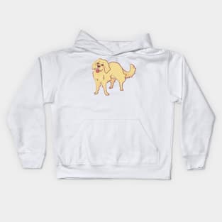 Golden Retriever old dog Kids Hoodie